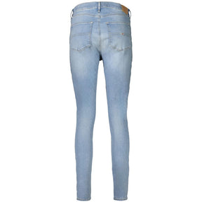 Tommy Hilfiger Blaue Baumwoll-Skinny-Jeans für Frauen