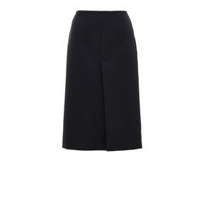 Gucci Elegante Midi-Wollrock in Schwarz