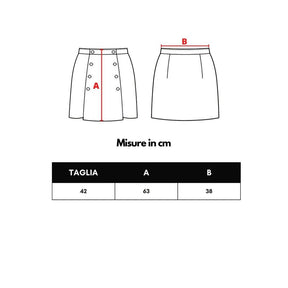 Gucci Elegante Midi-Wollrock in Schwarz