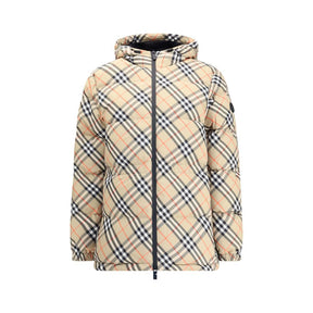 Burberry Beiger Polyester-Mantel in voller Länge