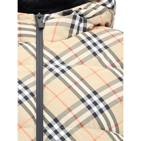 Burberry Beiger Polyester-Mantel in voller Länge