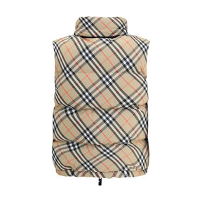 Burberry Buntes ärmelloses Polyester-Jackett