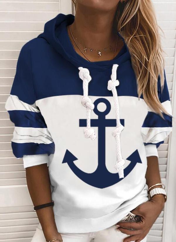 Anchor Long Sleeve Hoodie - Wärmender Winterkomfort im maritimen Stil