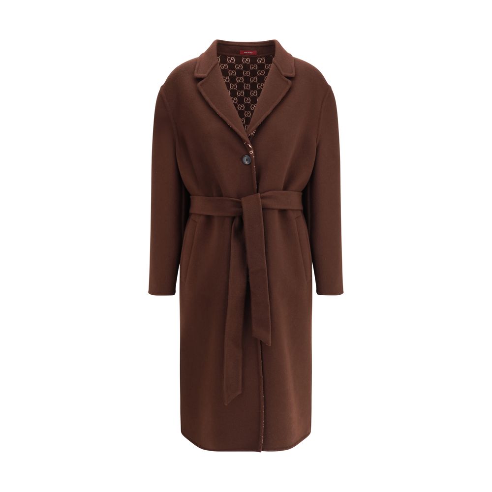 Gucci Brauner Wollmantel
