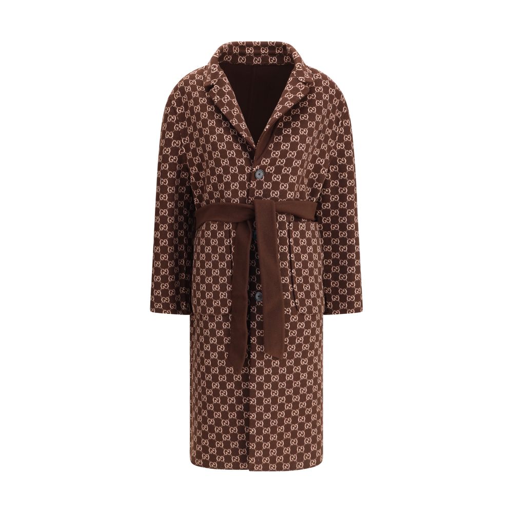 Gucci Brauner Wollmantel