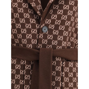 Gucci Brauner Wollmantel
