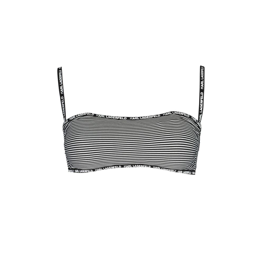 Karl Lagerfeld Schwarz Elastan Bademode