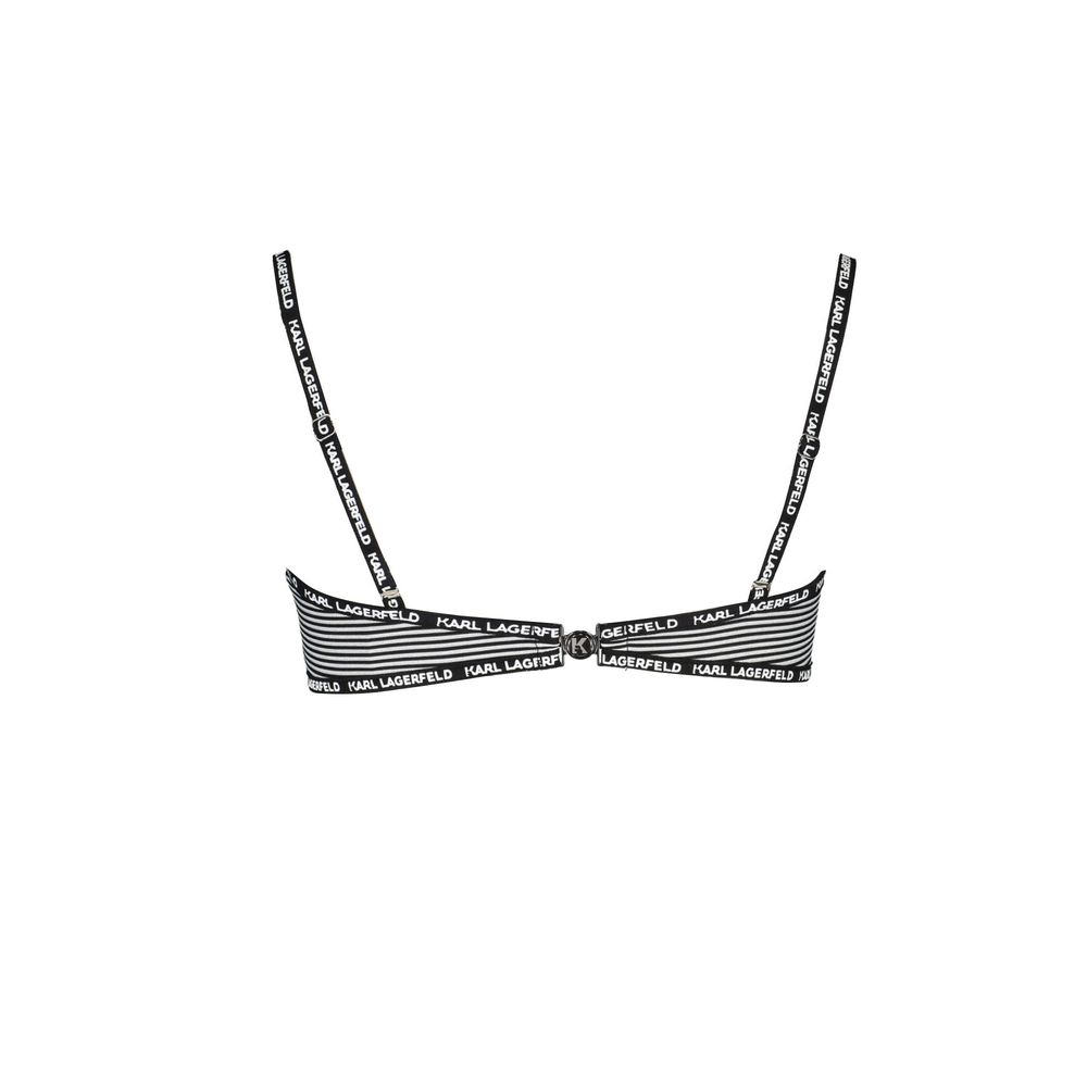 Karl Lagerfeld Schwarz Elastan Bademode