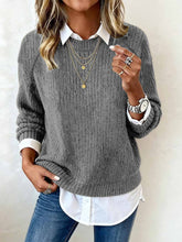 Warmer Damen Winterpullover grau – kuscheliger Casual Sweater