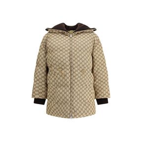 Gucci Beiger Baumwoll-Bomberjacke