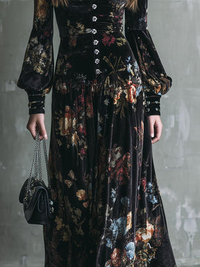 Elegantes, Langärmeliges Schwarz Maxikleid - Der Perfekte Herbstsbegleiter