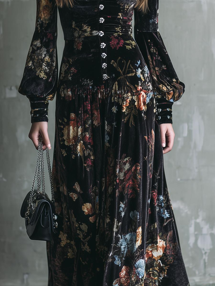 Elegantes, Langärmeliges Schwarz Maxikleid - Der Perfekte Herbstsbegleiter