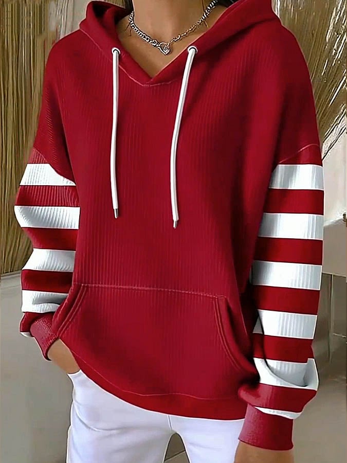 Warmer Christmas Hoodie Rot – Kuscheliger Winterpullover