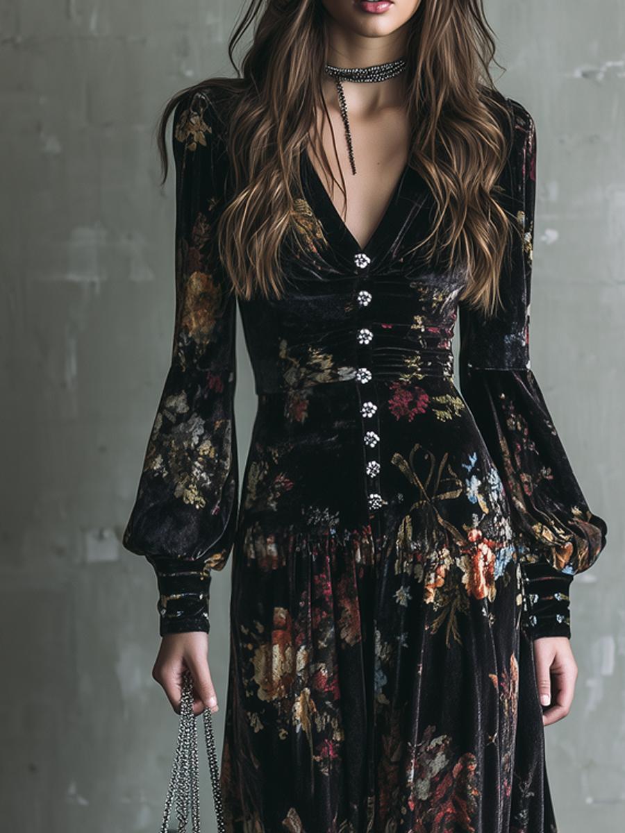 Elegantes, Langärmeliges Schwarz Maxikleid - Der Perfekte Herbstsbegleiter