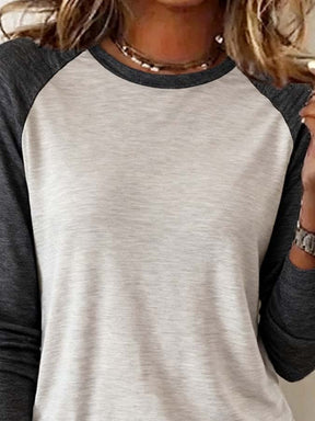 Kuscheliges Damen Longsleeve Wintershirt mit Raglanärmeln