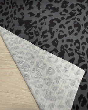 Winter Longsleeve Leopard Print grau – warm & elegant