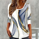 Winterliches Eleganz-Top mit U-Ausschnitt - Langarm & Wärmend