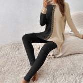 Winter-Chic: Classy Long Sleeve Zweiteiler-Set - Elegant & Komfortabel