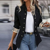 Winterliches Plaid-Print Outerwear - Kuschelige Wärme und Stil für kalte Tage